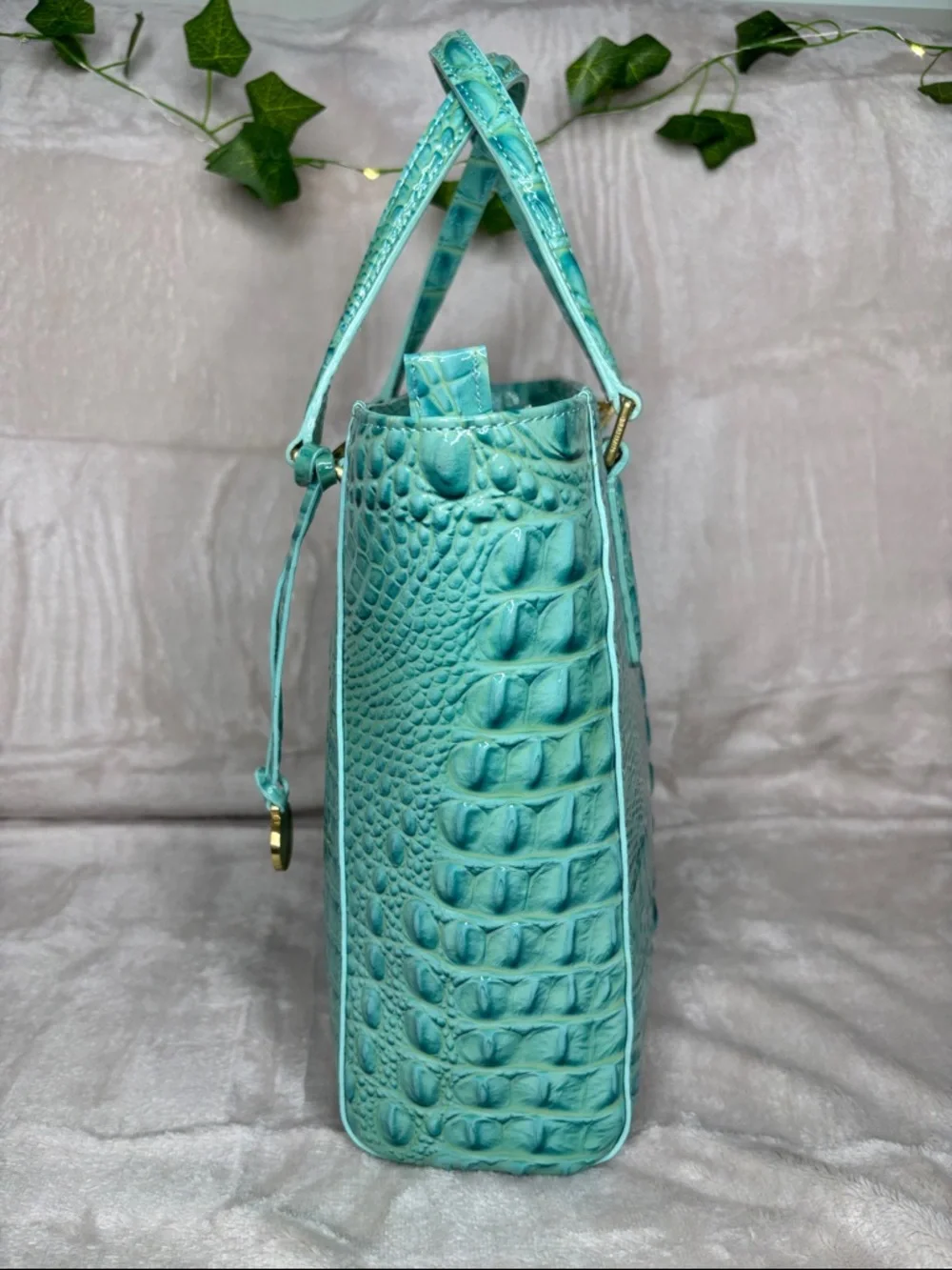 Brahmin Harrison Carryall Glass Glossy Rare Find - Picture 9 of 14